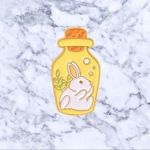 Little Bunny Elevator Enamel Pin